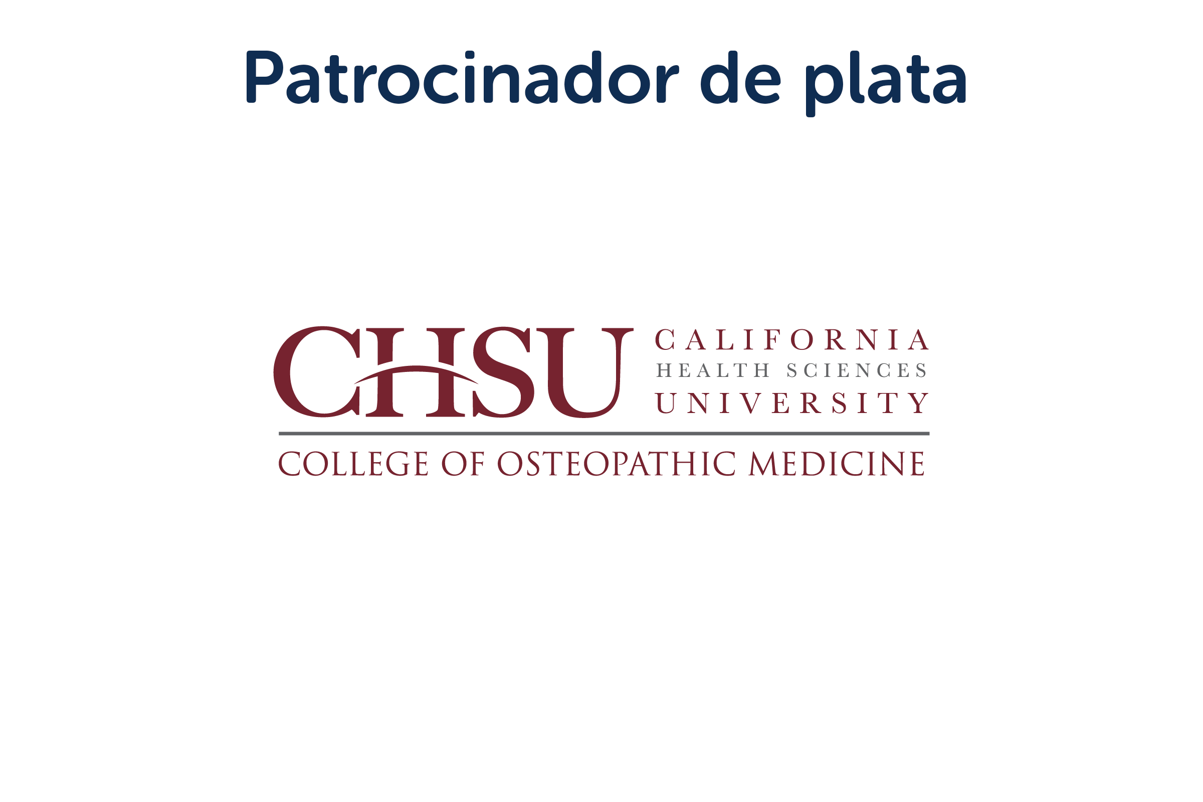 Patrocinador de plata: CHSU
